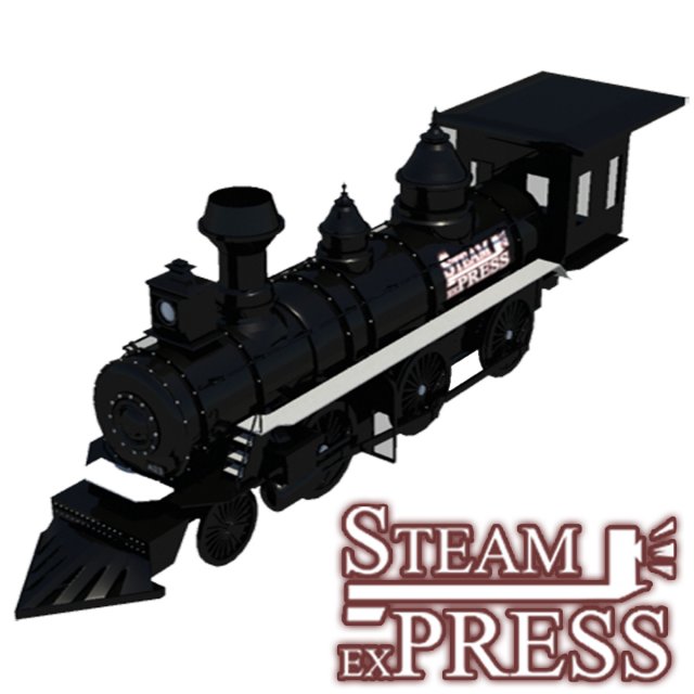 train 3D Model .c4d .max .obj .3ds .fbx .stl .blend 