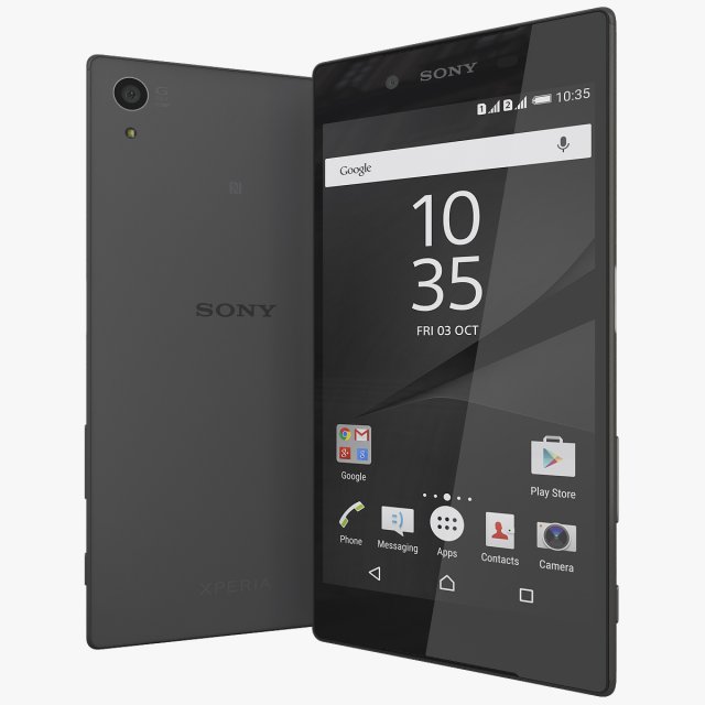 sony xperia z5 3Dモデル .c4d .max .obj .3ds .fbx .stl .blend 