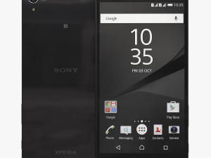 sony xperia z5 premium black Modelo 3D