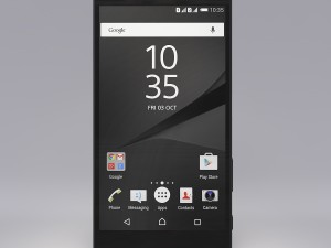 sony xperia z5 premium black 3D Model