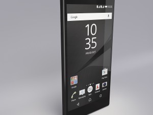 sony xperia z5 premium black 3D Model