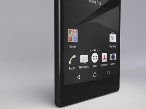 sony xperia z5 premium black 3D Model