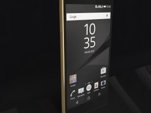 sony xperia z5 premium gold Modelo 3D
