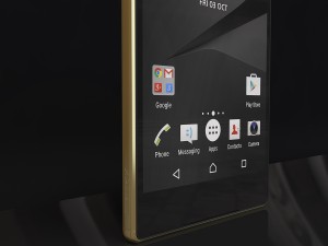 sony xperia z5 premium gold Modelo 3D