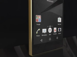 sony xperia z5 premium gold 3D Model
