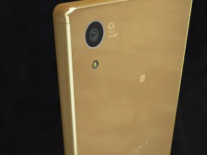 sony xperia z5 premium gold 3D Model