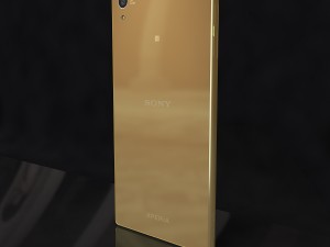 sony xperia z5 premium gold Modelo 3D
