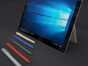 microsoft surface pro 4 with pen all colors 3D Model