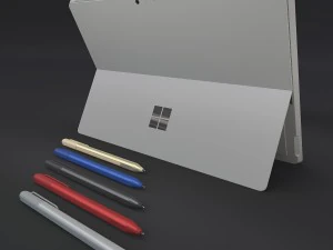 microsoft surface pro 4 with pen all colors 3D Model