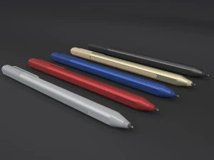 microsoft surface pro 4 with pen all colors 3D Model