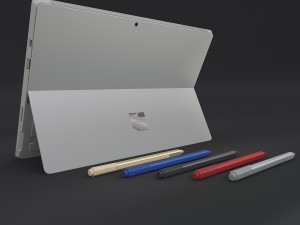 microsoft surface pro 4 with pen all colors 3D मॉडल