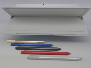 microsoft surface pro 4 with pen all colors 3D मॉडल