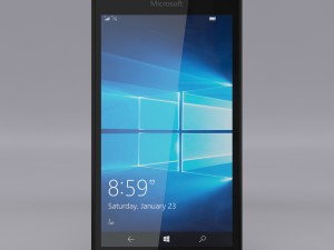 microsoft lumia 550 black 3Dモデル