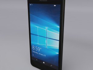 microsoft lumia 550 black 3Dモデル