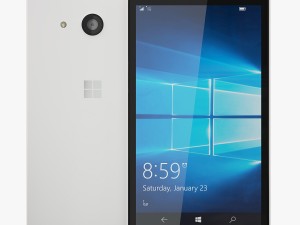 microsoft lumia 550 white 3D Model