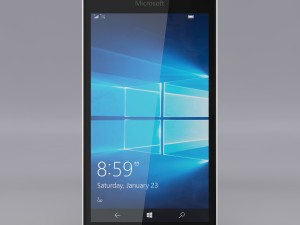 microsoft lumia 550 white 3D 模型