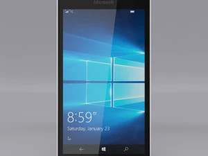 microsoft lumia 550 white 3D Model