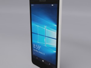 microsoft lumia 550 white 3D 模型
