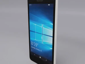 microsoft lumia 550 white 3D Model