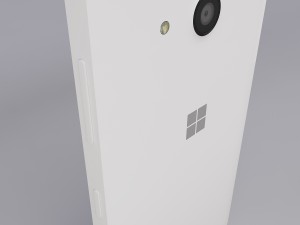 microsoft lumia 550 white 3D 模型