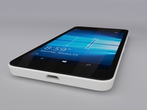 microsoft lumia 550 white 3D 模型