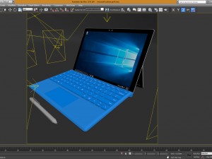 microsoft surface pro 4 type covers pen all 5 3D-Modell