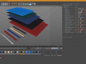 microsoft surface pro 4 type covers pen all 5 3D-Modell