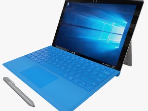 microsoft surface pro 4 type covers pen all 5 Modelo 3D