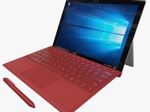 microsoft surface pro 4 type covers pen all 5 3D-Modell