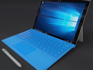microsoft surface pro 4 type covers pen all 5 3D-Modell
