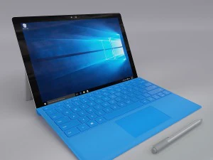 microsoft surface pro 4 type covers pen all 5 3D Model