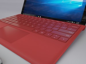 microsoft surface pro 4 type covers pen all 5 3D-Modell