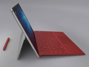 microsoft surface pro 4 type covers pen all 5 3D Model
