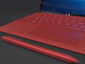 microsoft surface pro 4 type covers pen all 5 3D-Modell