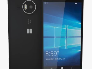 microsoft lumia 950 xl black 3D Model