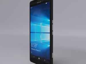 microsoft lumia 950 xl black 3D 模型