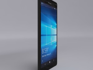 microsoft lumia 950 xl black 3D 模型
