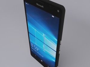 microsoft lumia 950 xl black 3D 模型