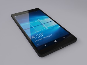 microsoft lumia 950 xl black 3D 模型