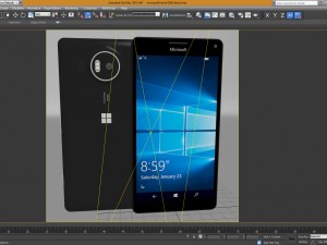microsoft lumia 950 xl black 3D 模型