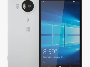 microsoft lumia 950 xl white 3D Model