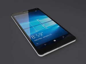microsoft lumia 950 xl white 3D Model