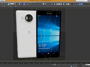 microsoft lumia 950 xl white 3D Model
