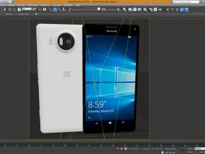 microsoft lumia 950 xl white 3D Model