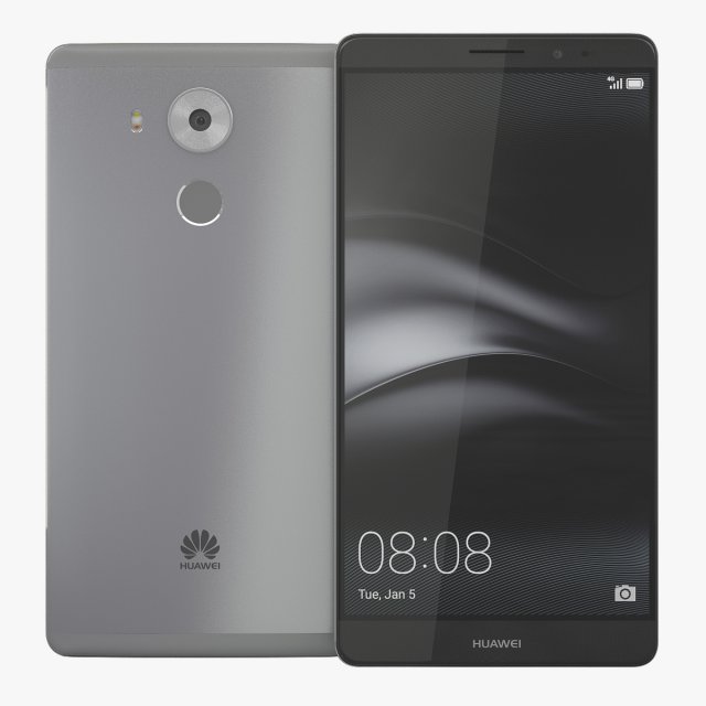 huawei mate 8 3D Модель .c4d .max .obj .3ds .fbx .stl .blend 