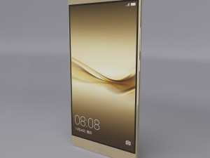 huawei mate 8 gold 3D Модель