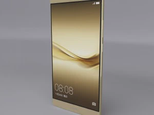 huawei mate 8 gold 3D Model