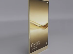 huawei mate 8 gold 3D Model