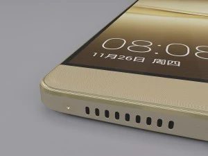 huawei mate 8 gold 3D Model
