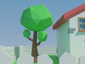 low poly house 3D Model
